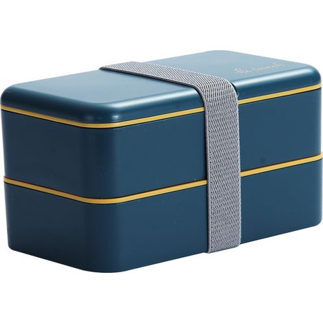 Boîte à bento japonaise 1200 ml résistante au micro-ondes et portable (1/4)