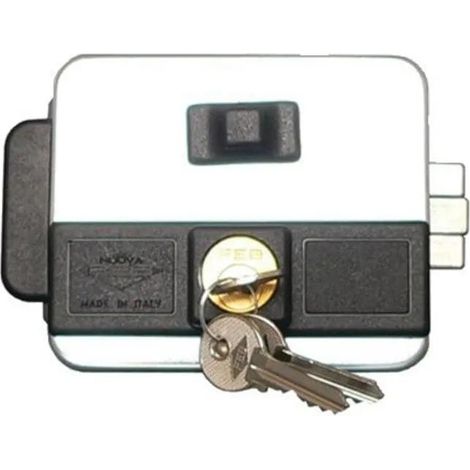 Cerradura eléctrica nuova feb assa abloy multipla acero reversible