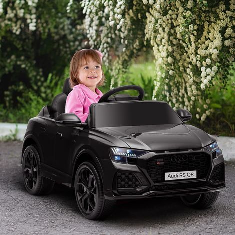 Voiture électrique enfants véhicule avec télécommande USB Bluetooth - noir