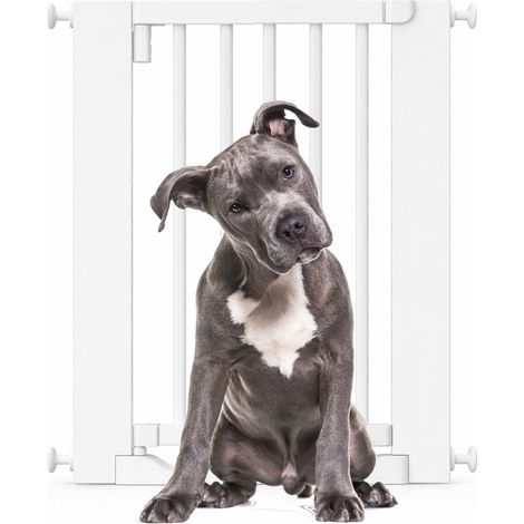 Bettacare Wooden Heritage Flat Step Dog Gate, White, 63cm - 71cm