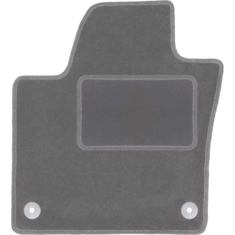 Alfombrilla de terciopelo para el conductor para: Seat Alhambra II monovolumen (2010-) grafito