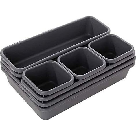 Aufbewahrungsbox, Schubladen, Schubladenteiler, Organizer, separate Schublade, Organizer, Organisationssystem, Schubladeneinsatz, für Küche, Büro, Schminktisch, zur Aufbewahrung von Kosmetika, für Bür (1/5)