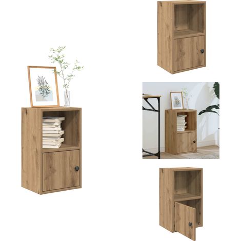 Bibliothèque chêne artisanal 31x24x52 cm bois d'ingénierie - Bibliothèque - Bibliothèques - Étagère À Livres - Armoire De Rangement (1/5)