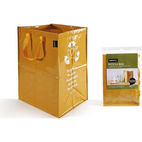 Perfetto 12852 cestino per rifiuti Rettangolare Giallo Plastica (1/5)