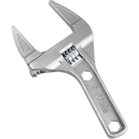 Clé à molette 6-68 mm Ouverture maximale 68 mm Poignée courte 90 mm Alliage d'aluminium léger pour espaces restreints (1/5)