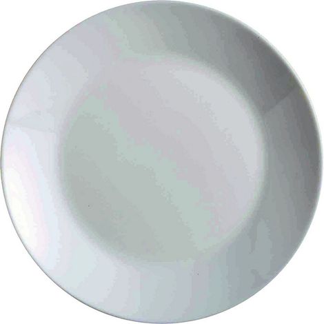 PLATO LLANO BLANCO MODELO ZELIE DE 25CM (1/3)