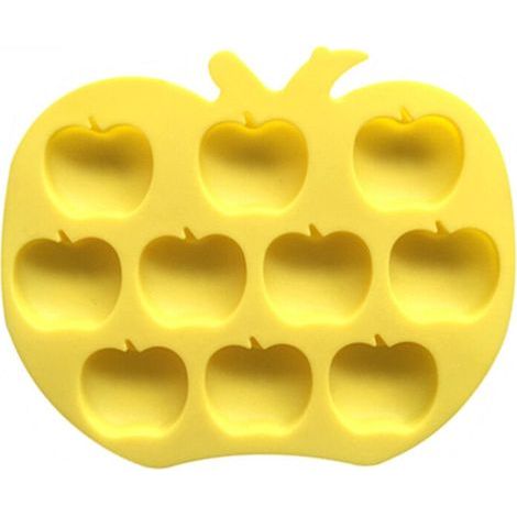 Moules en silicone pomme - Moule pomme pour chocolat, Cupcake topper, Jello, Bonbons, Gummy, Ice Cube, Cookie, Muffin, Mini Sav (1/4)