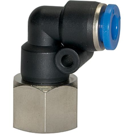 Riegler L-Steckverschraubung »Blaue Serie «, drehbar, G 1/4 innen, Ø 8 mm (1/2)