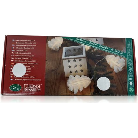 KONST SMIDE - Guirlande lumineuse 12 LED - 5m Blanc - Économe et longue durée - Voir photos (1/2)