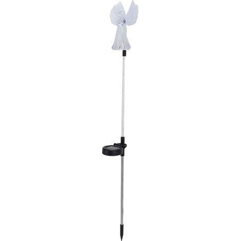 Lámpara decorativa LED con forma de ángel y luz de colores para patio, jardín, césped o balcón. (1/5)