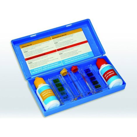 Kit test acqua piscina BSI - Bio Services International pH cloro analisi rapida reagenti liquidi