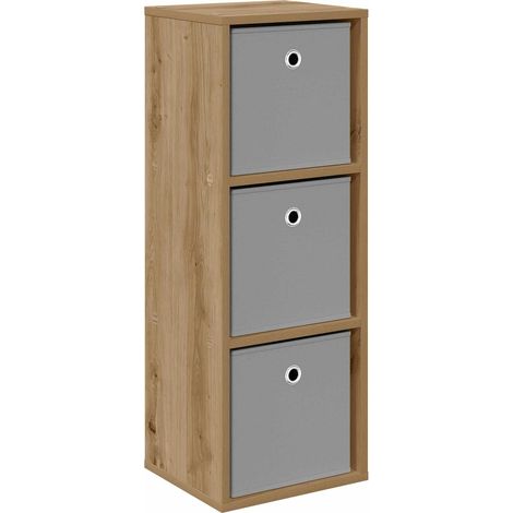 Maison La Vie - Buffet Salon Moderne - Meuble de rangement - avec tiroir Chêne artisanal 30,5 x 27 x 84,5 cm bu2187