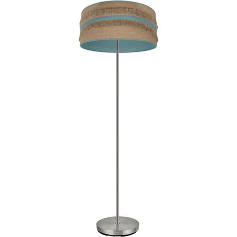 Fußsalon Natalia 1xe27 Nickel/Sack-Türkis 164x40x40 cm (1/2)