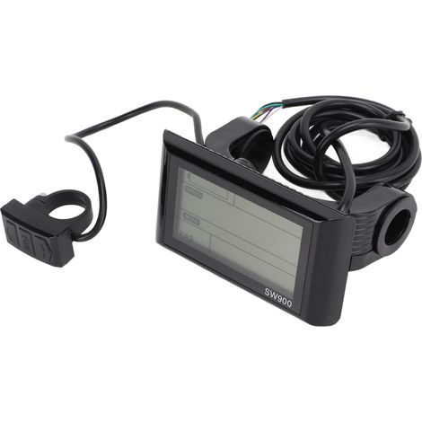Écran LCD SW900 pour Vélo Électrique 36V/48V - Moniteur de Batterie et Vitesse avec Prise Durable (1/5)