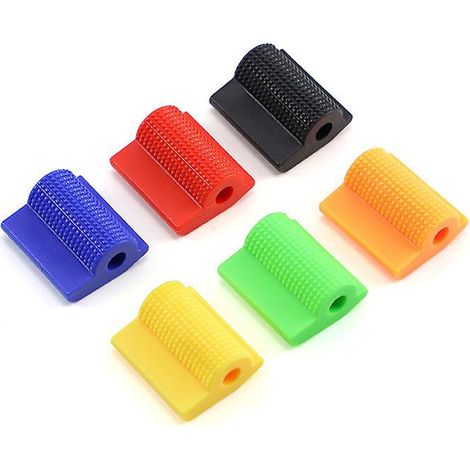 lot De 6 ,manchon Caoutchouc Pedale Protege Chaussure Moto, Embout De Protection De Selecteur De Vitesse Moto Antidrapant De Largeur 39mm Et Diam (1/5)