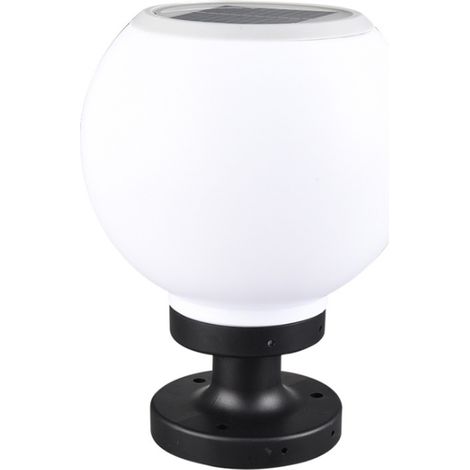 Ortviai Applique Solaire Extérieure pour Jardin et Cour – Colonne Lumineuse en ABS Étanche avec Panneau Solaire 19 %