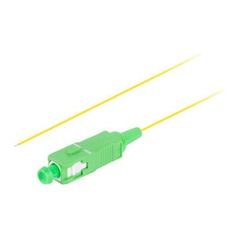 Câble fibre optique jaune Lanberg SM SC/APC SEMI TIGHT 9/125 G657A1 2M (1/3)