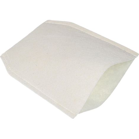 vhbw 5 microfleece Dust Bags compatible with Makita BCL140, BCL140Z, BCL180, BCL180Z, BCL180ZW, CD100DZX, CL060, CL070 Vacuum Cleaner, White