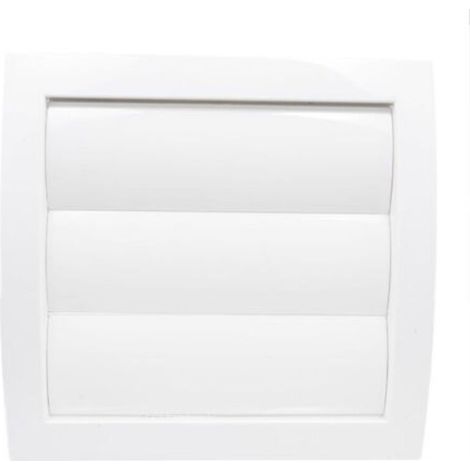 ventilation grille (white) with a Ø 200 mm opening, with a movable flap, louver and non-return valve. Made of ABS plastic.