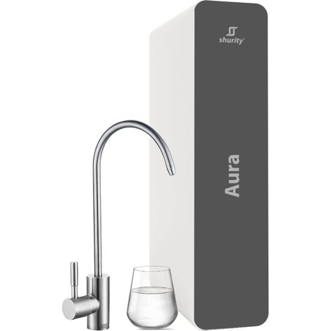 Kit Completo - Shurity Aura Depuratore acqua con Osmosi Inversa diretta Sottolavello - 1 via, Liscia ( Rubinetto )