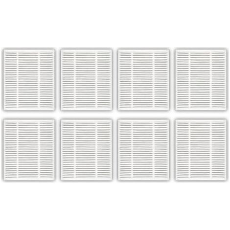 8 Pièces - Filtre HEPA - Pièce De Rechange - Compatible Robot Aspirateur Et Vadrouille - Filtration Poussière Et Pollen - Pour iRobot Roomba 104 Y0140 - Blanc (1/5)