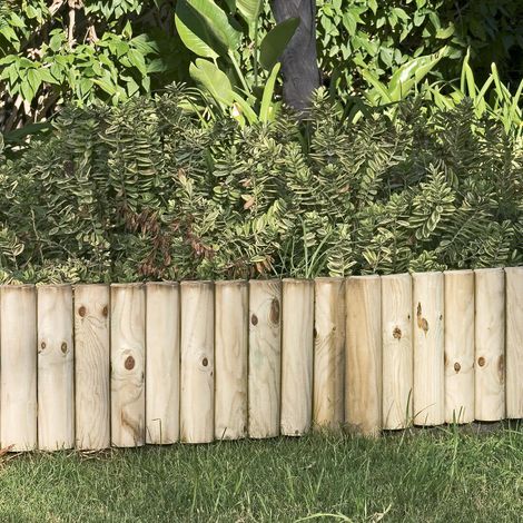 Bordo de madera fijo Geo Border Ø7 cm Nortene (1/2)