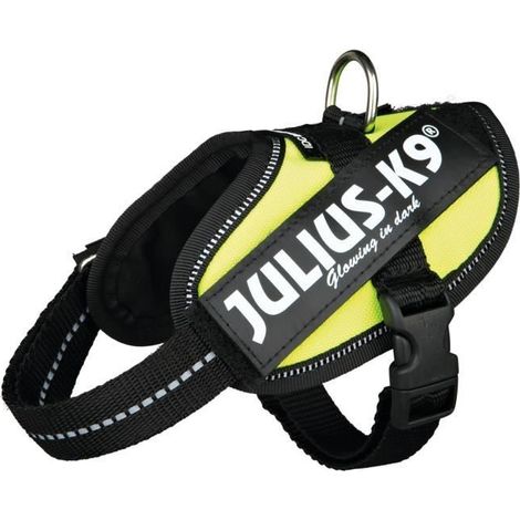 JULIUS-K9 HARNAIS POWER IDC BABY 2/XSS: 3345CM JAUNE FLUO POUR CHIEN 14817 (1/5)