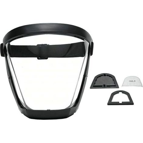 Bardusch-Écran Facial, Écran Facial Complet De Protection Transparent, Écrans Faciaux Transparents, Protection des Yeux, Sécurité De Protection Personnelle À Couverture Complète (1/4)