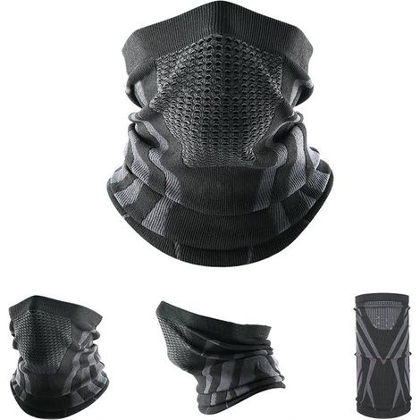 Cache-col hiver, tour de cou coupe-vent épais, masque facial thermique pour homme femme, ski extérieur, cyclisme, écharpe. (1/5)