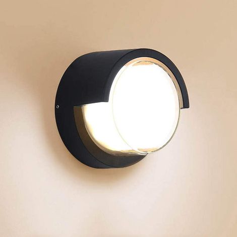 (12 W, blanc chaud) Extérieur LED applique murale Extérieur intérieur moderne IP67 étanche extérieur Éclairage en aluminium mat pour balcon jardin hall cour escaliers terrasse (1/5)