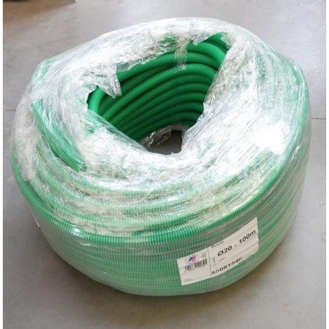 Gaine électrique flexzip verte 20/100 – Protection câbles électriques – Non propagateur de la flamme – Fabrication française – Courant (1/2)