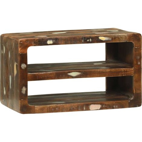 TV-Schränk Mehrfarbig 60 x 32 x 36 cm Massivholz Altholz