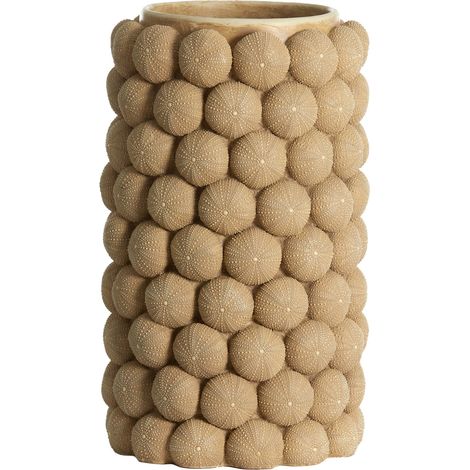 Light & Living Seeigel Vase sandfarben – Ø25x40 cm