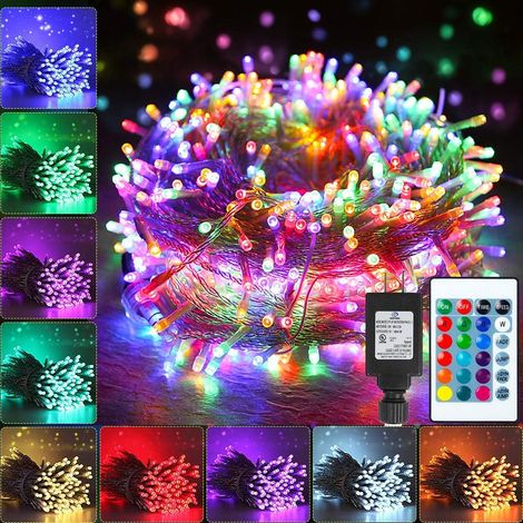 Changement de couleur intelligent = lumières, 20 M 200 LED RGB lumières à distance et contrôlées par application pour la décoration intérieure extérieure (1/5)