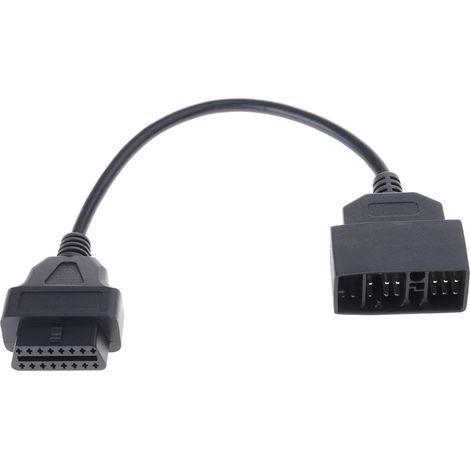 Câble de diagnostic OBDII 22 broches vers seize broches Petit et portable, connexion facile et transfert de données précis pour Vehi (1/5)