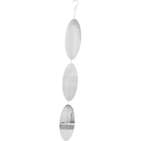Fischgrätenspiegel-Hausgartendekoration, kreativer stereoskopischer Windglockenanhänger, dreiteilig