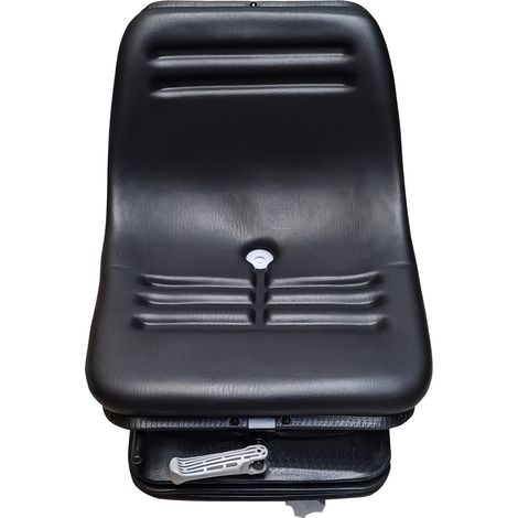 Sedile in ecopelle nera seatindustries con suspensione meccanica