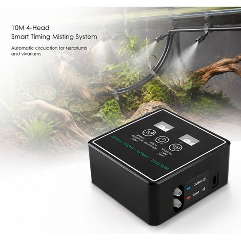 Brumisateur Reptile - Écran Tactile - Minuterie Auto - ABS Noir - Système de Brumisation Automatique pour Terrarium (1/5)