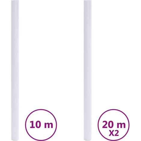 Maison Exclusive - Láminas de ventana PVC esmeriladas blanco (1/5)
