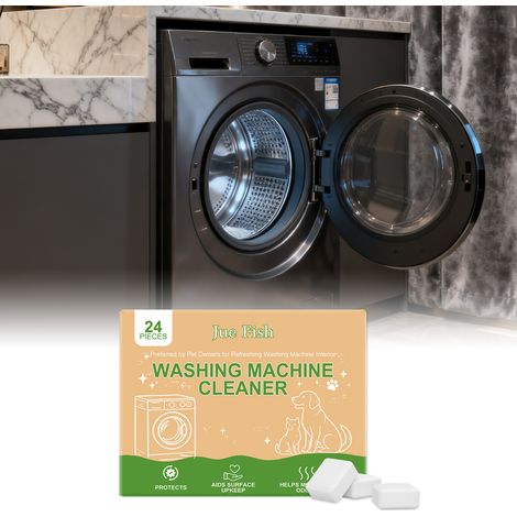 Washing machine cleaner sheets with a gentle formula to clean grime from the inside of the washing machine drum. Convenient for daily cleaning. -- 24 pieces (1/5)