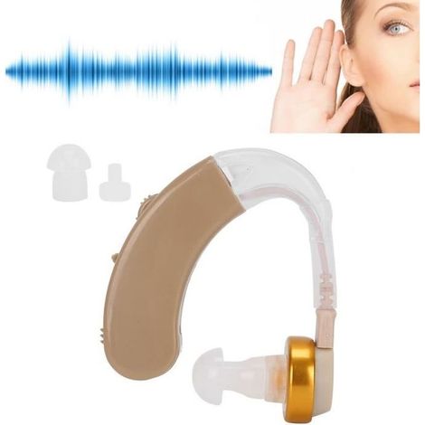 Aide Auditive Professionnelle Amplificateur auditifSoins aux Personnes Âgées Amplificateur de Son avec Bouchon d\'Oreille HB047 (1/4)