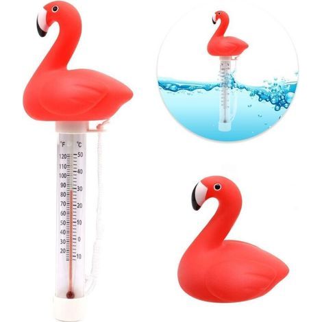 STOL Thermomètre de piscine flottant, thermomètre d'eau de bassin avec ficelle, thermomètre de piscine pour bébé, incassable, pour piscines extérieures et intérieures, spas, bains à remous Thermomètr (1/5)
