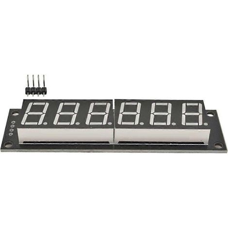 Módulo de reloj digital de tubo de 7 segmentos y 6 dígitos TM1637 con pantalla LED blanca de 0,56 pulgadas (1/5)