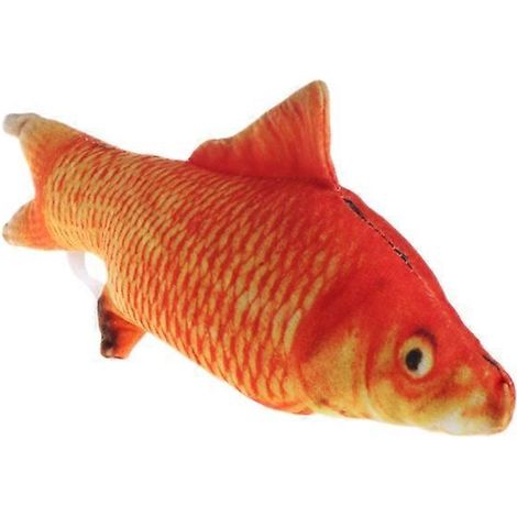 Jouet interactif pour chat en forme de poisson, jouet à mâcher pour nettoyage des dents, 20 cm, idéal pour les dents de votre félin.