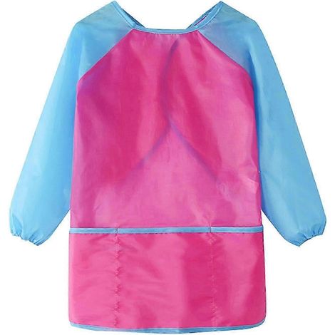 Tablier d'artiste pour enfants, tablier de peinture aux couleurs vives, tablier d'artiste pour la classe, la maternelle, l'école primaire, le dessin et la pâtisserie-B (1/5)