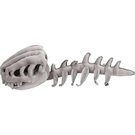 Dinosaur Dog Skeleton Costume Soft Plush Animal Outfit (L) (1/5)