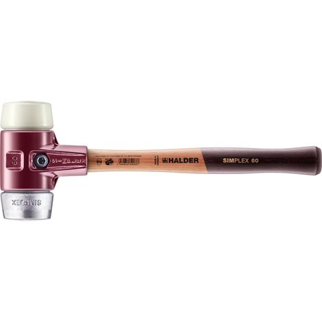 HALDER SIMPLEX Schonhammer Ø 60 mm Nylon / Weichmetall (1/5)
