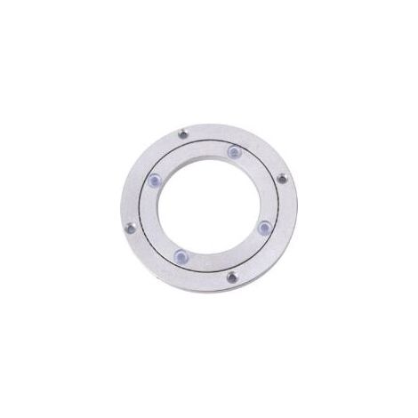 Plateau tournant robuste en alliage d'aluminium avec roulement pivotant, style Lazy Susan, pour table à manger ronde. Accessoires pour plateau tournant fluide, 140 mm (1/5)