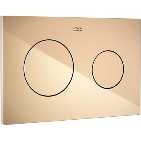 ROCA A8901890RG PL10 ONE DUAL Placa de Accionamiento Oro Rosado Posterior a 2021 - ref: A8901890RG (1/2)