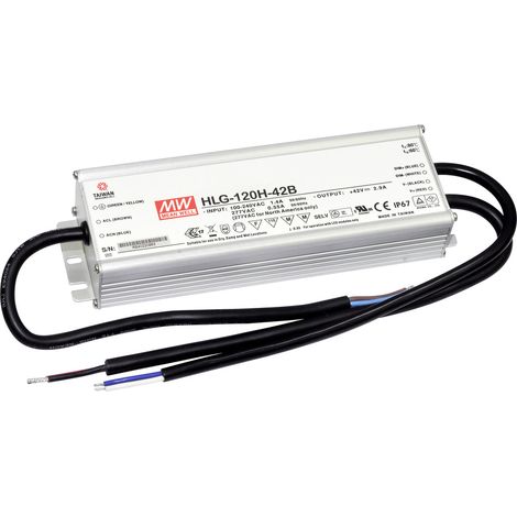Mean Well HLG-120H-12B LED-Treiber, LED-Trafo Konstantspannung, Konstantstrom 120 W 10 A 6 - 12 V/D